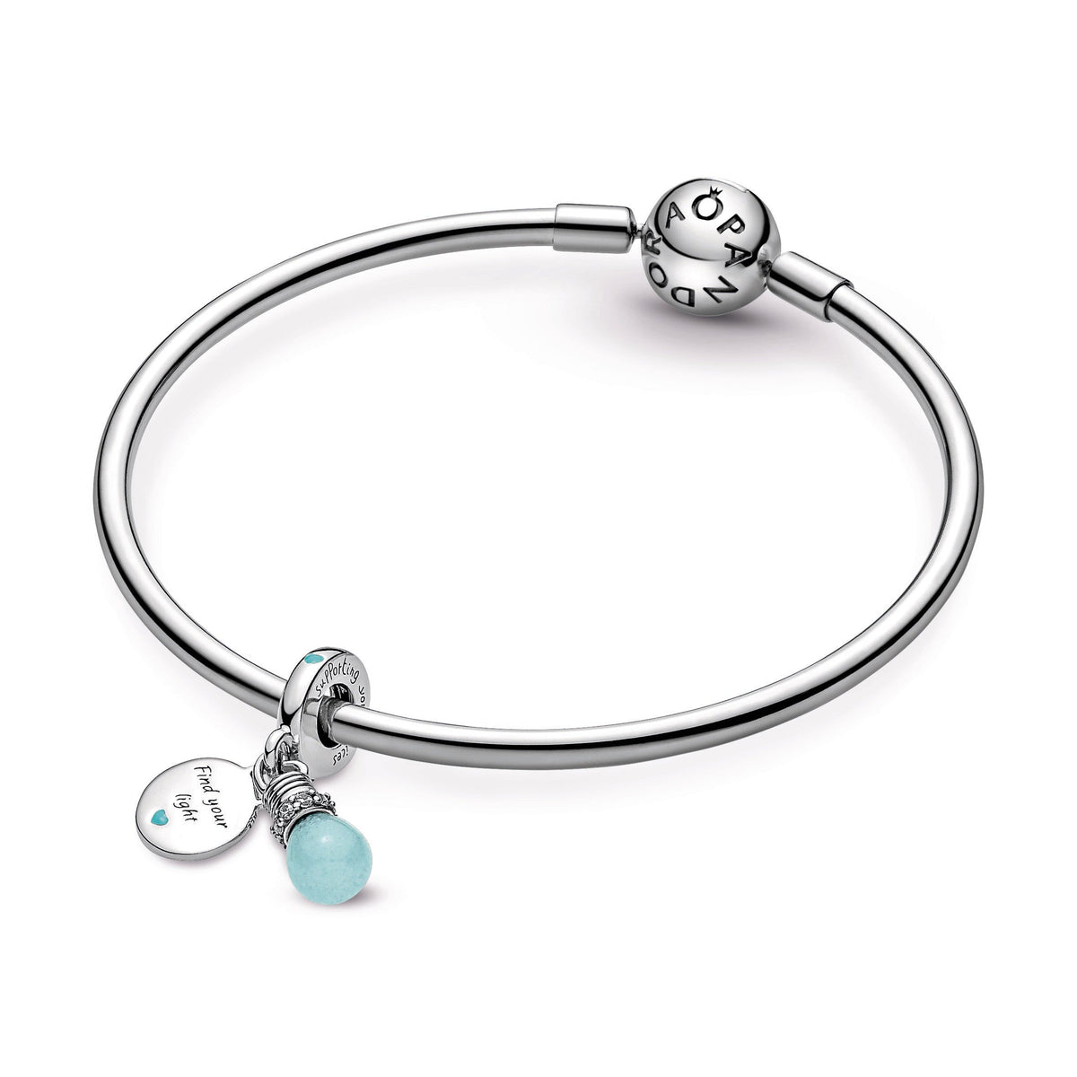 Pandora Glow-in-the-dark Lightbulb Double Dangle Charm