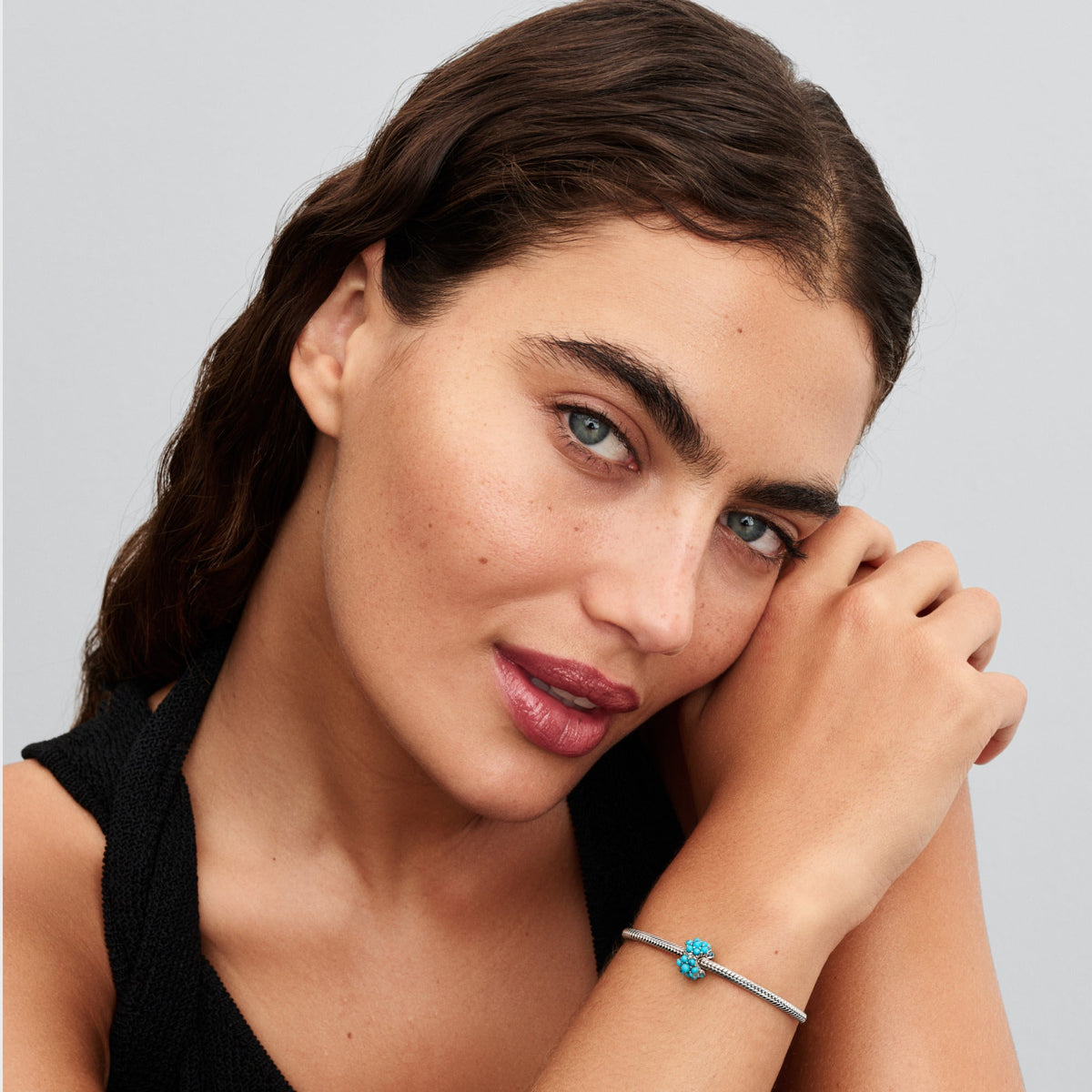 Pandora Turquoise-colored Ocean Charm