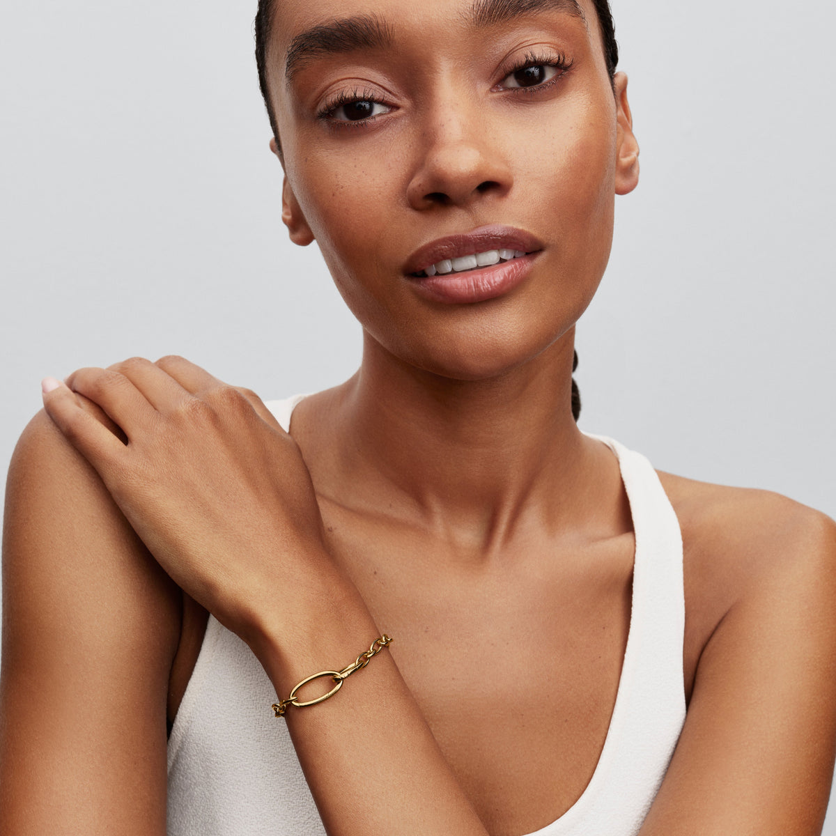 Pandora Bracelet Featuring Openable Oval Link Chain
