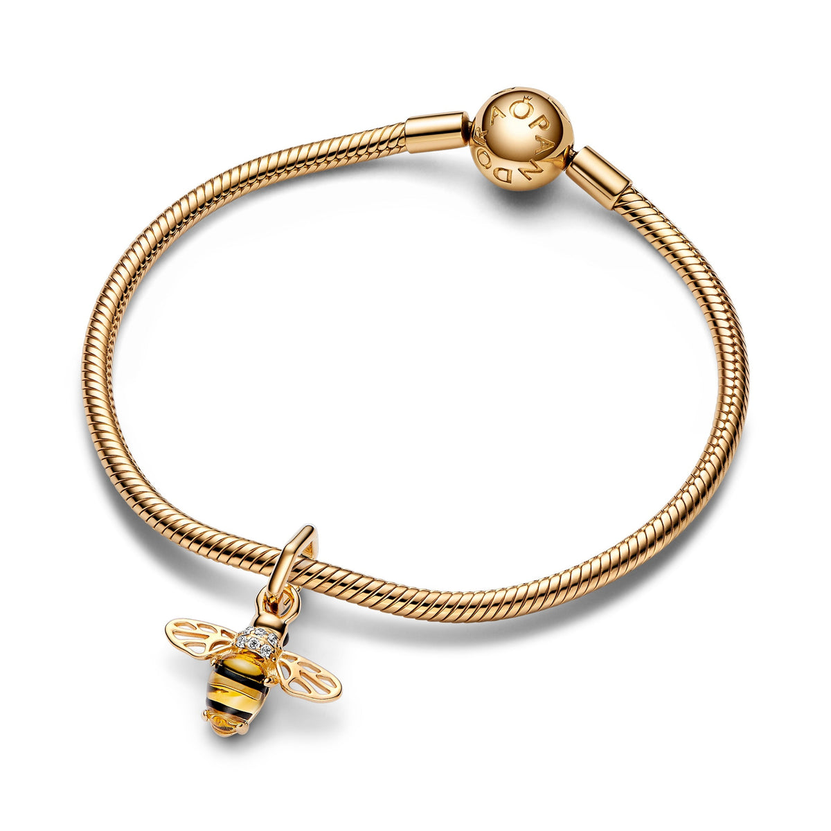 Pandora Sparkling Bee Dangle Charm