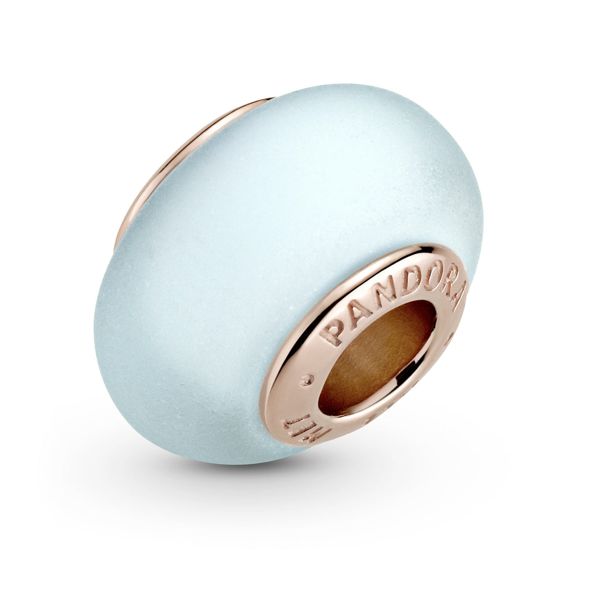 Pandora Charm Featuring Matte Blue Murano Glass