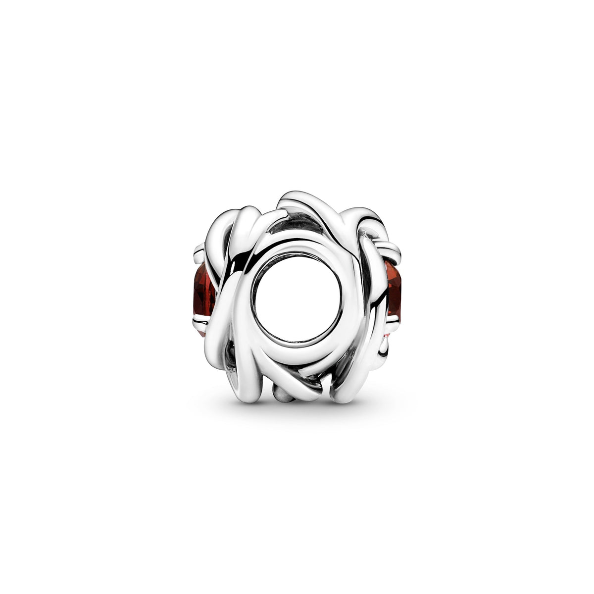 Pandora Charm Featuring Red Eternity Circle