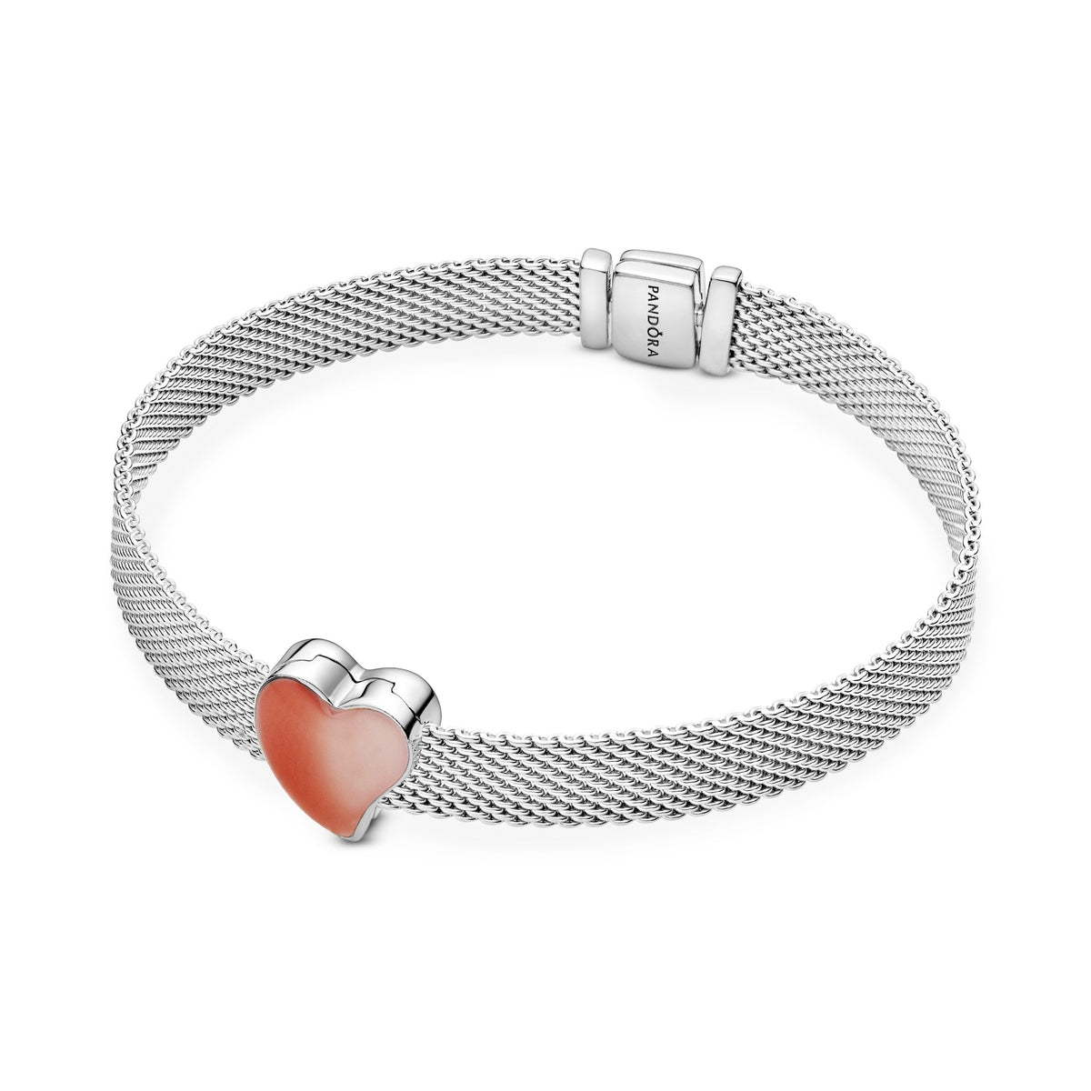Pandora Asymmetrical Heart Clip Charm