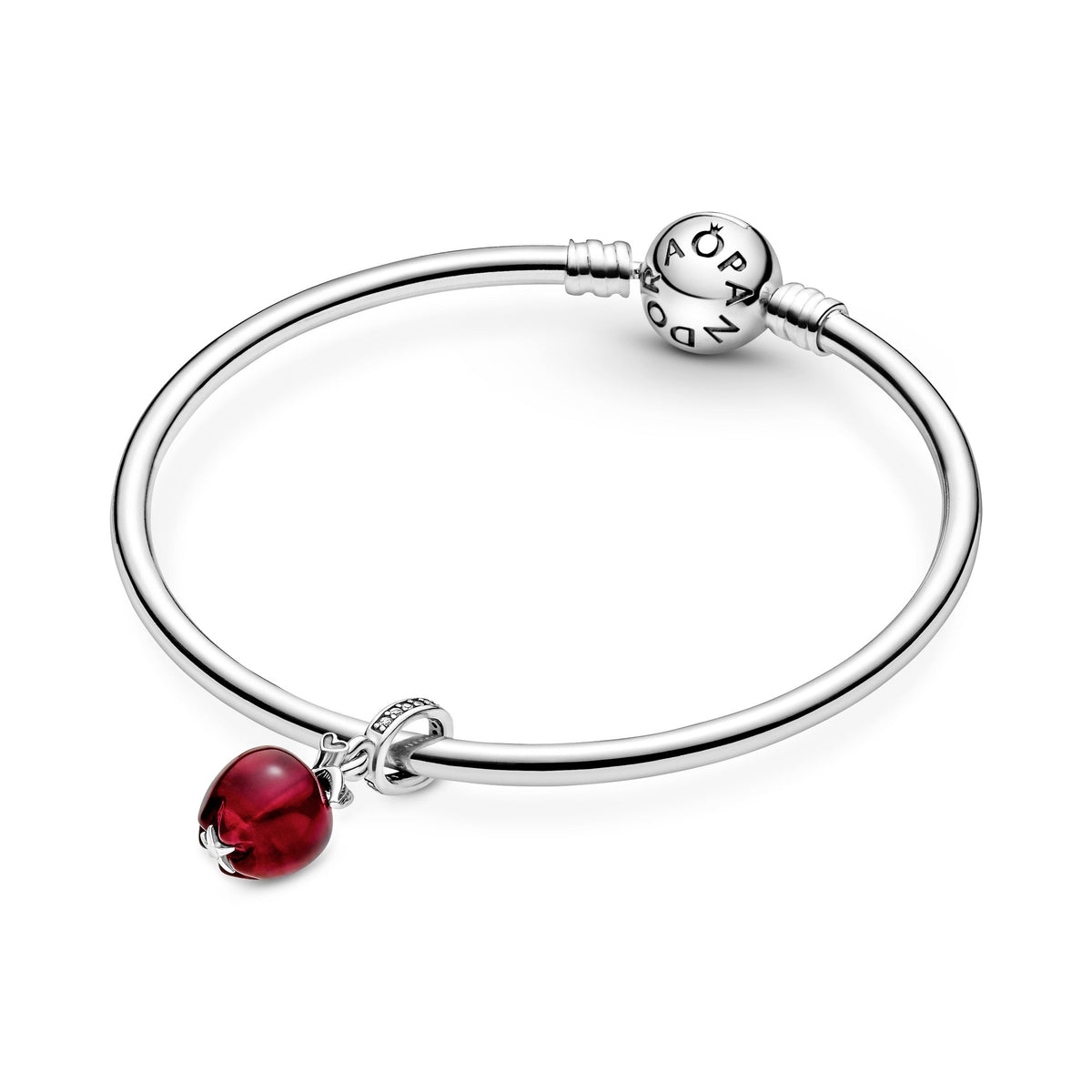Pandora Charm Featuring Murano Glass Red Apple Dangle