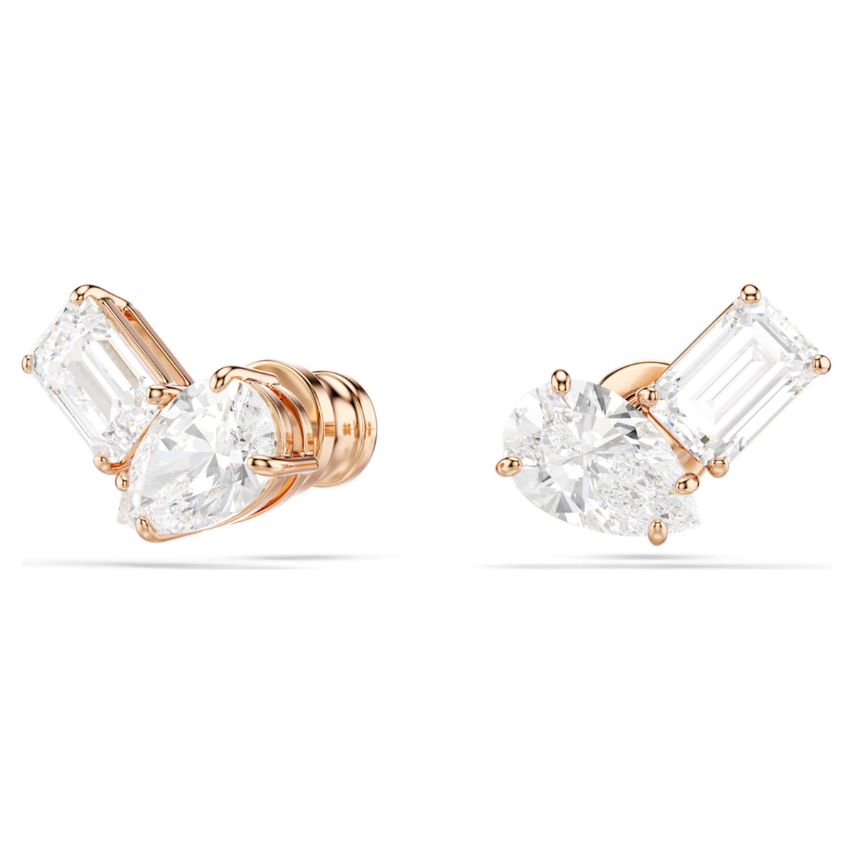 Swarovski Mesmera set Pear cut, Octagon cut, White, 18K rose gold finish