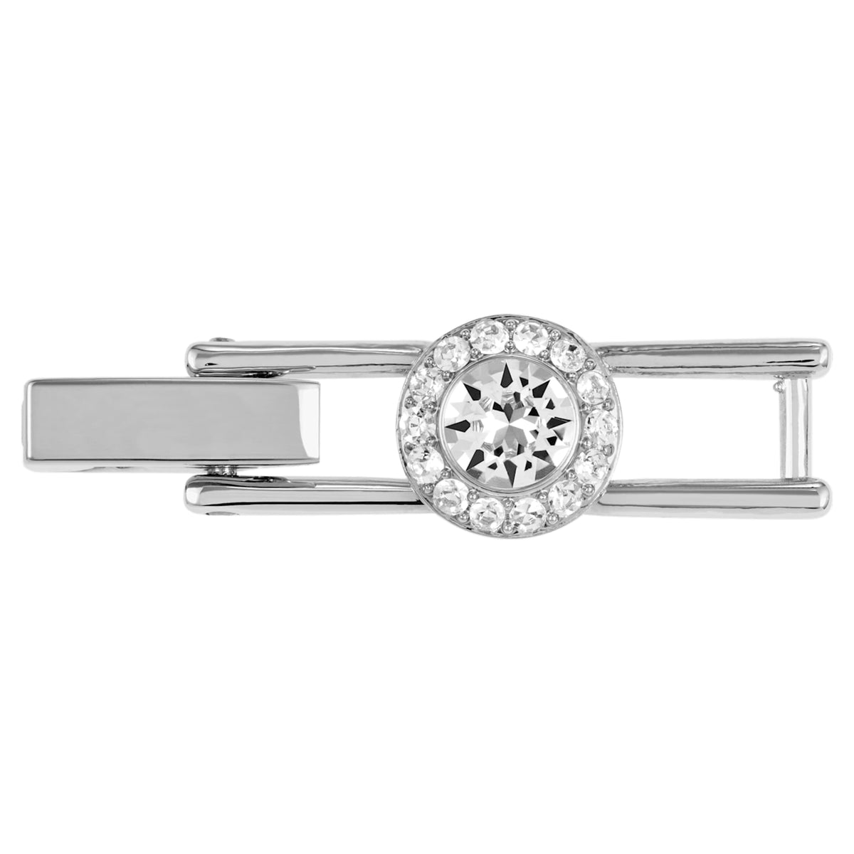 Swarovski Una Angelic extender Round cut, White, Rhodium plated
