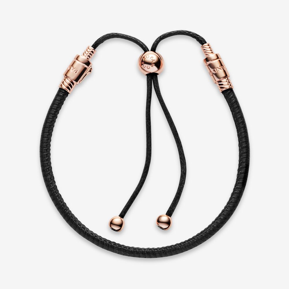 Pandora Bracelet Featuring Moments Leather Slider