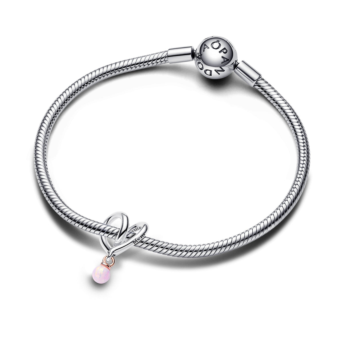 Pandora Two-tone Wrapped Heart Charm