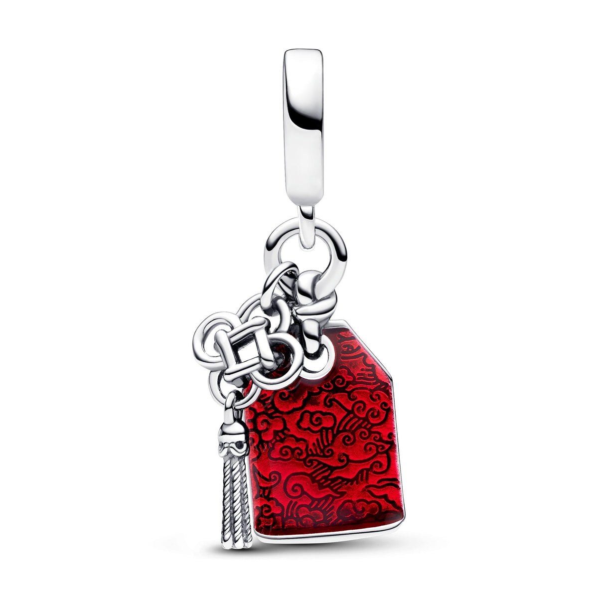 Pandora Charm Featuring Lucky Amulet Double Dangle