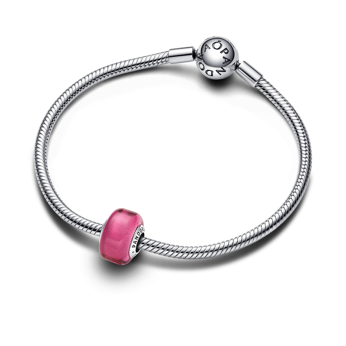 Pandora Charm Featuring Pink Mini Murano Glass