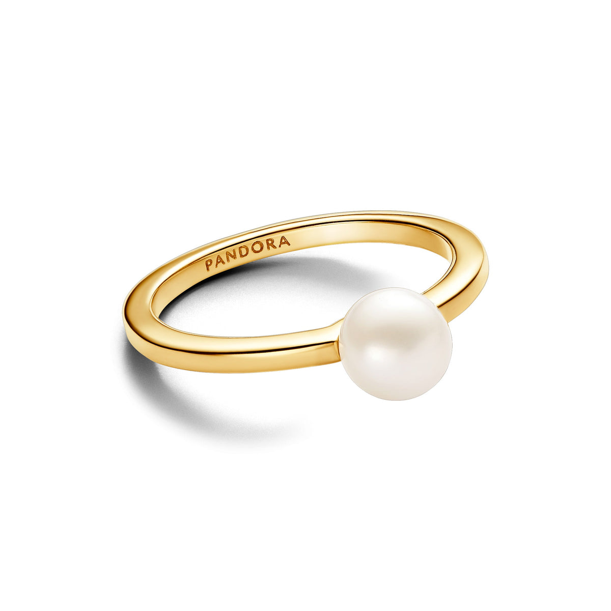 Pandora Ring Featuring Treated Freshwater Cultured Pearl