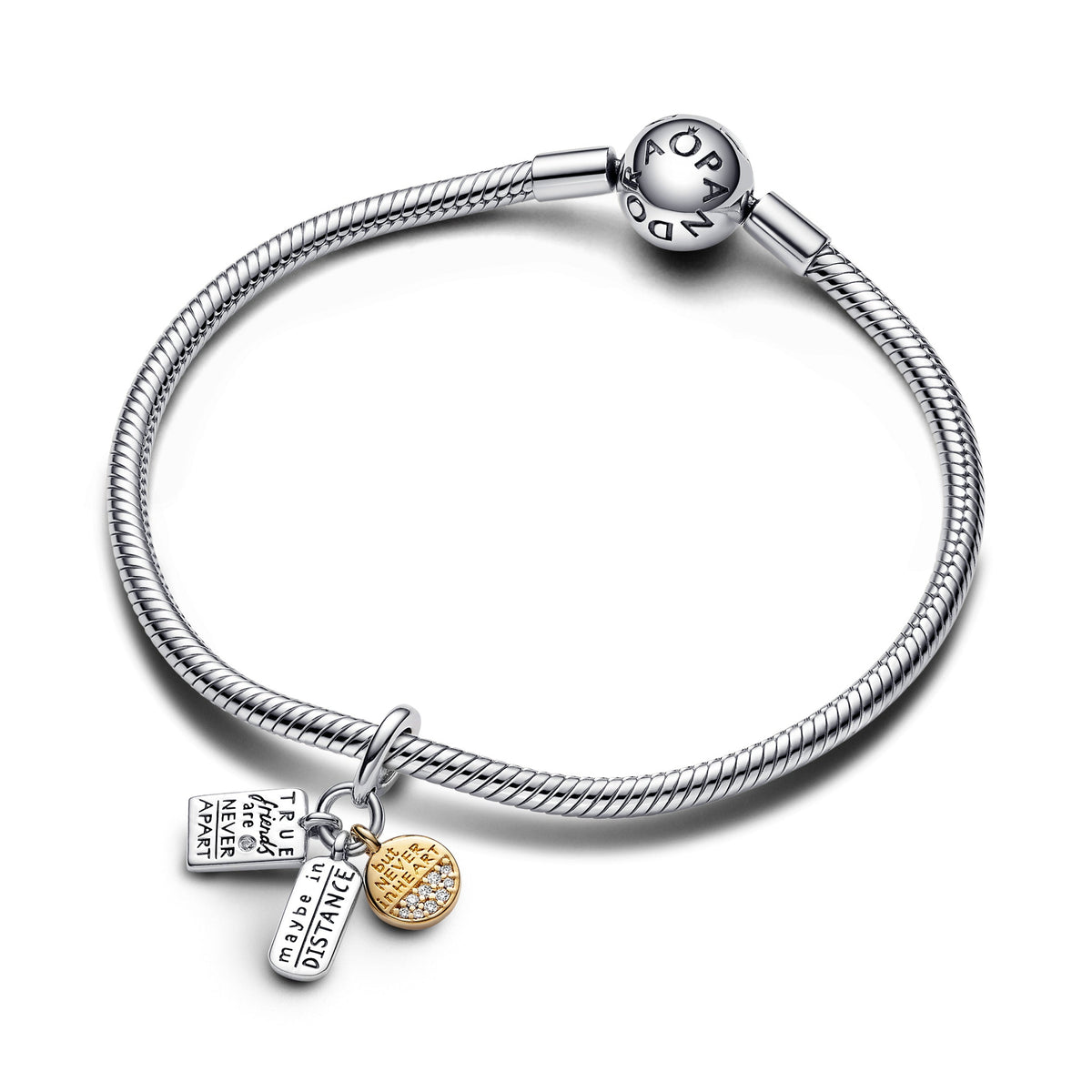 Pandora Charm Featuring Friendship Triple Dangle