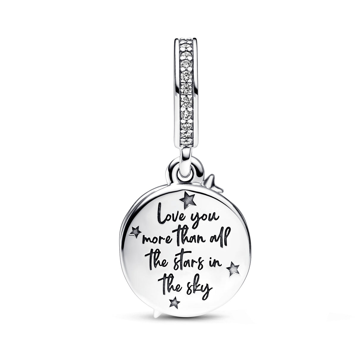 Pandora Two-tone Shooting Star Double Dangle Charm