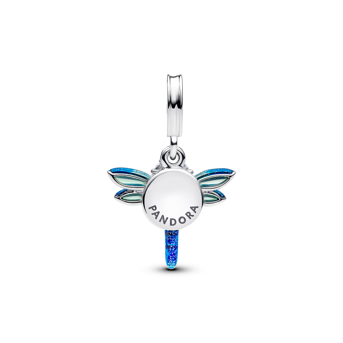 Pandora Charm Featuring Dragonfly Double Dangle