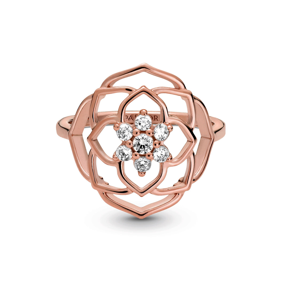 Pandora Ring Featuring Rose Petals Statement
