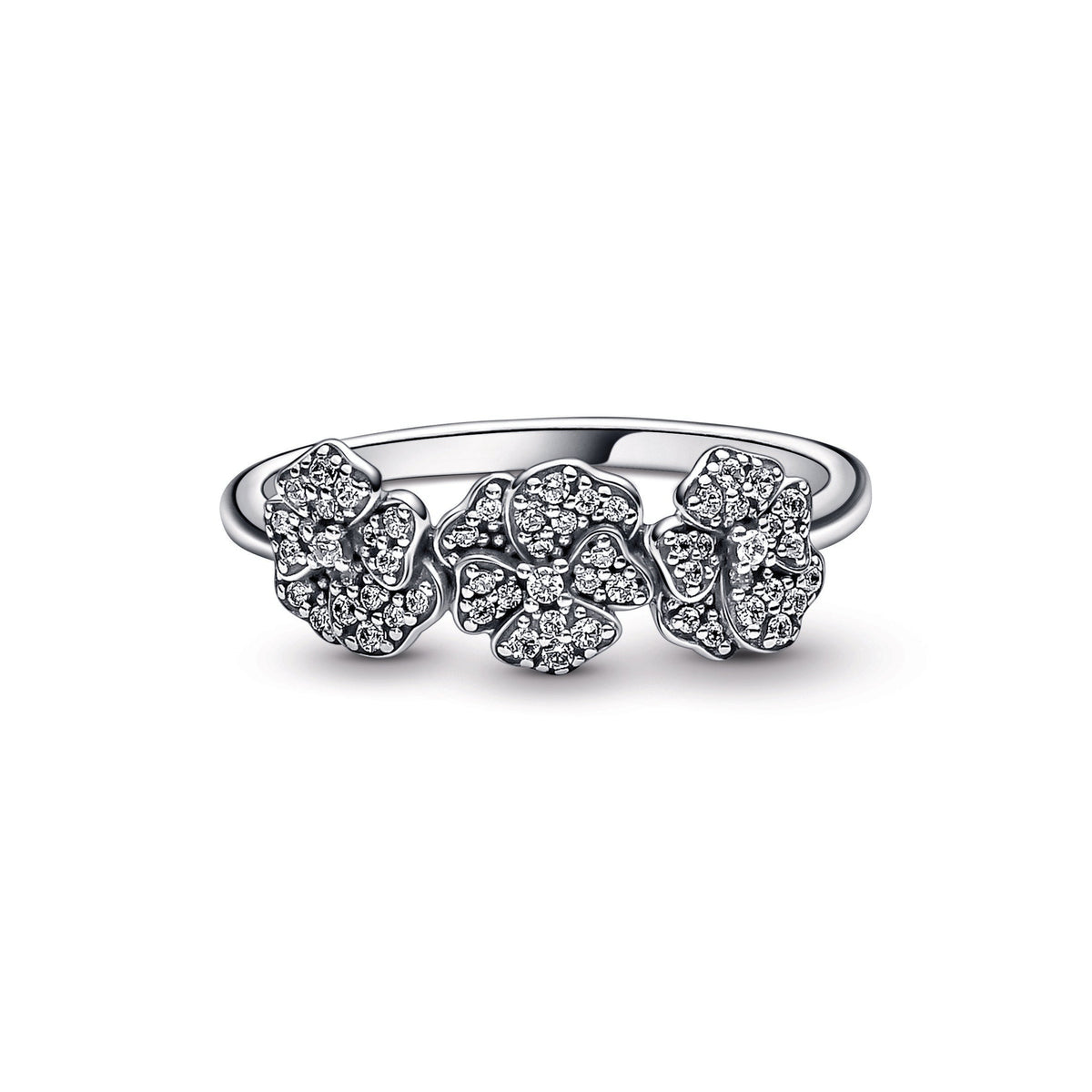 Pandora Triple Pansy Flower Ring