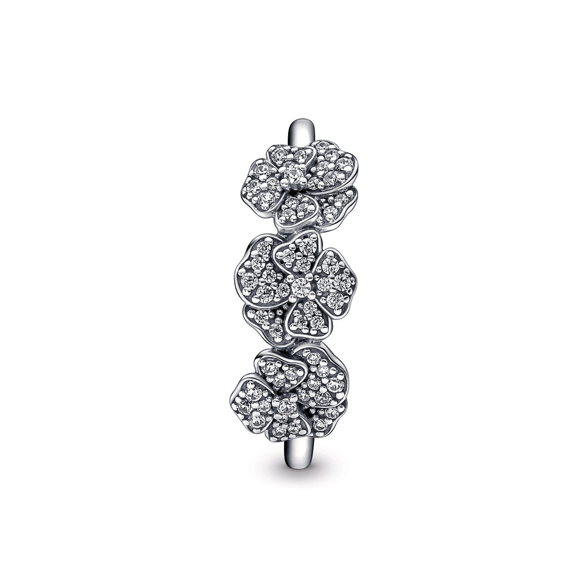 Pandora Triple Pansy Flower Ring