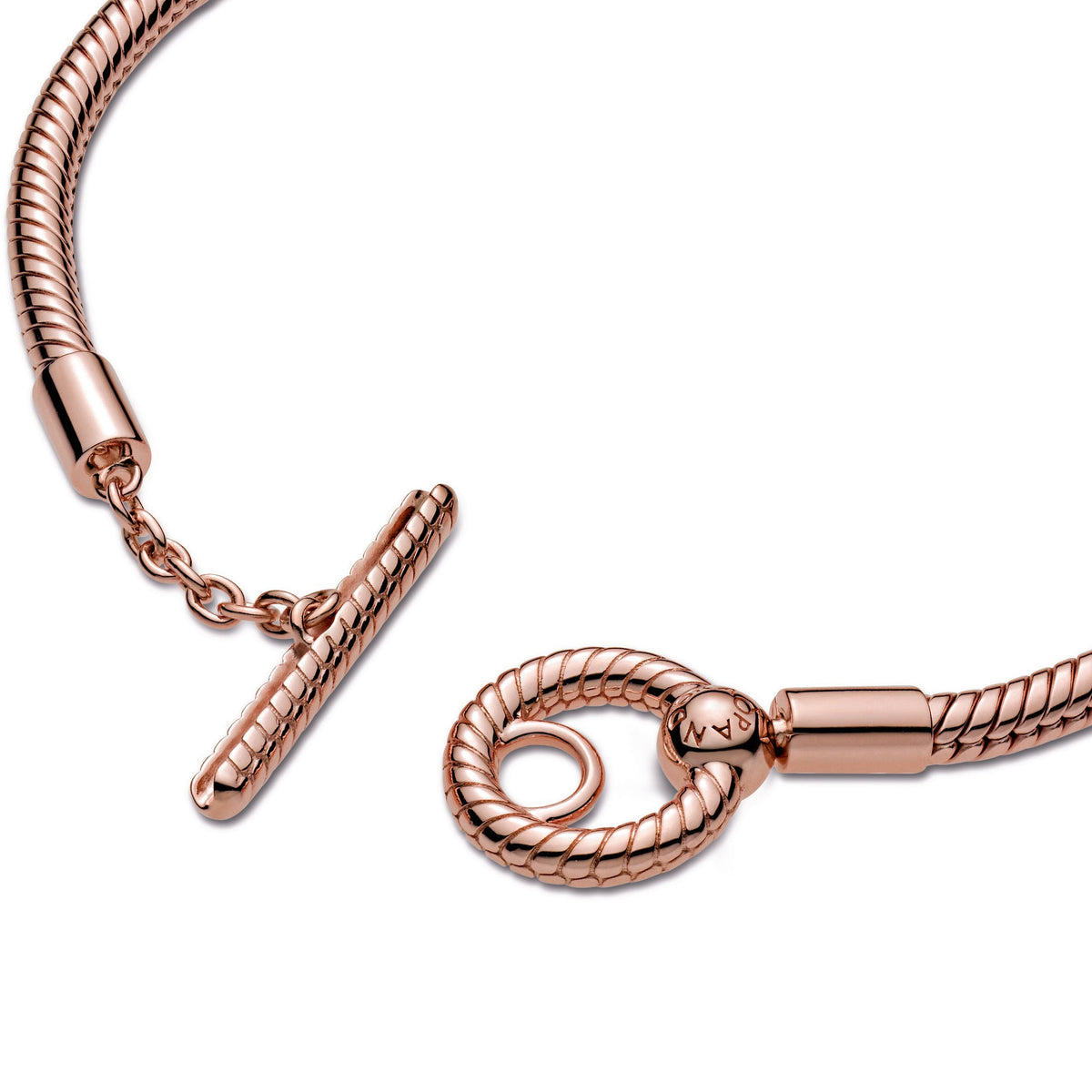 Pandora Bracelet Featuring Moments T-Bar Snake Chain