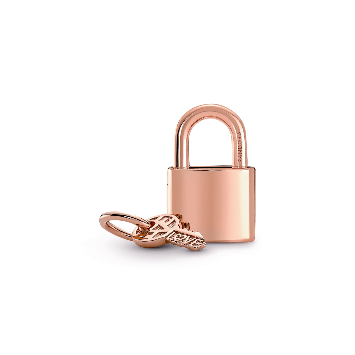 Pandora Charm Featuring Padlock & Key Dangle