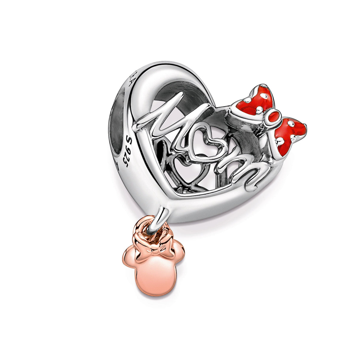 Pandora Charm Featuring Disney Minnie Mouse Mum Heart