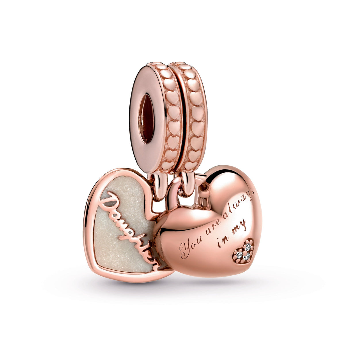 Pandora Charm Featuring You're Always in My Heart Split Dangle