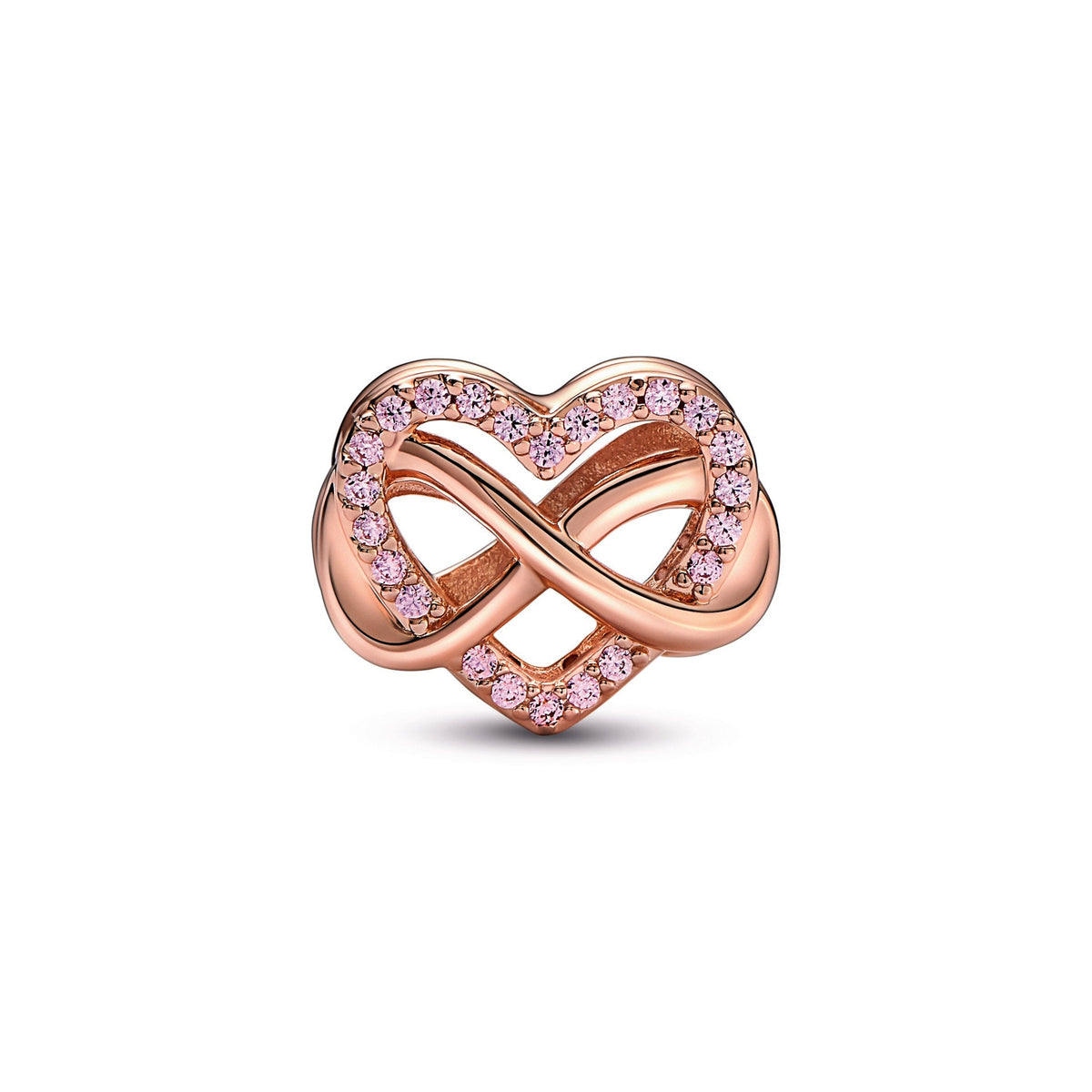 Pandora Sparkling Infinity Pink Heart Charm