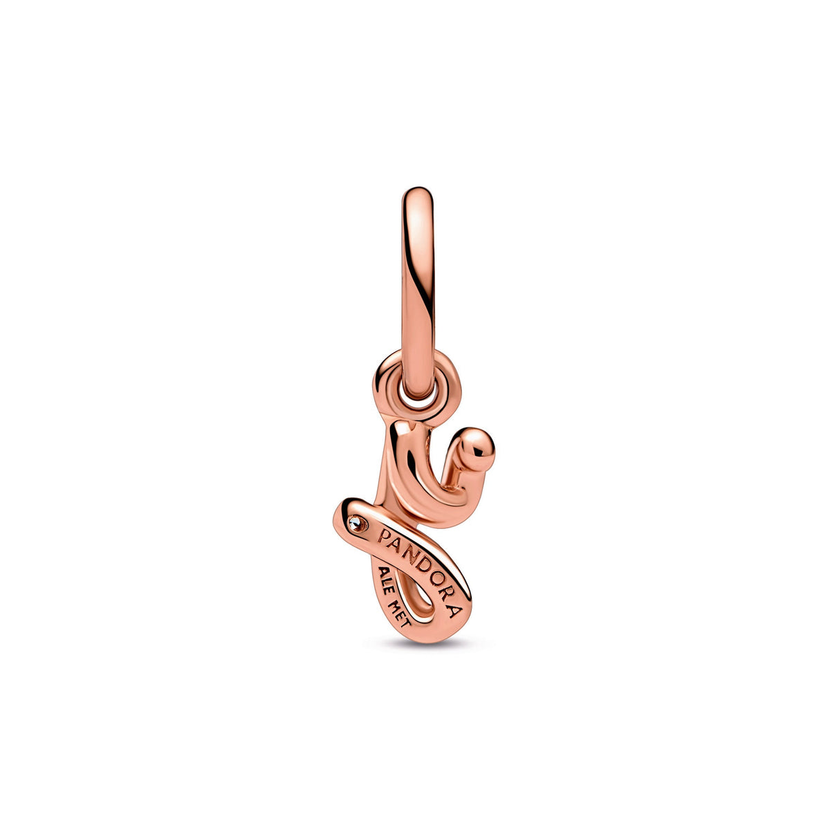 Pandora Charm Featuring Letter y Script Alphabet Dangle
