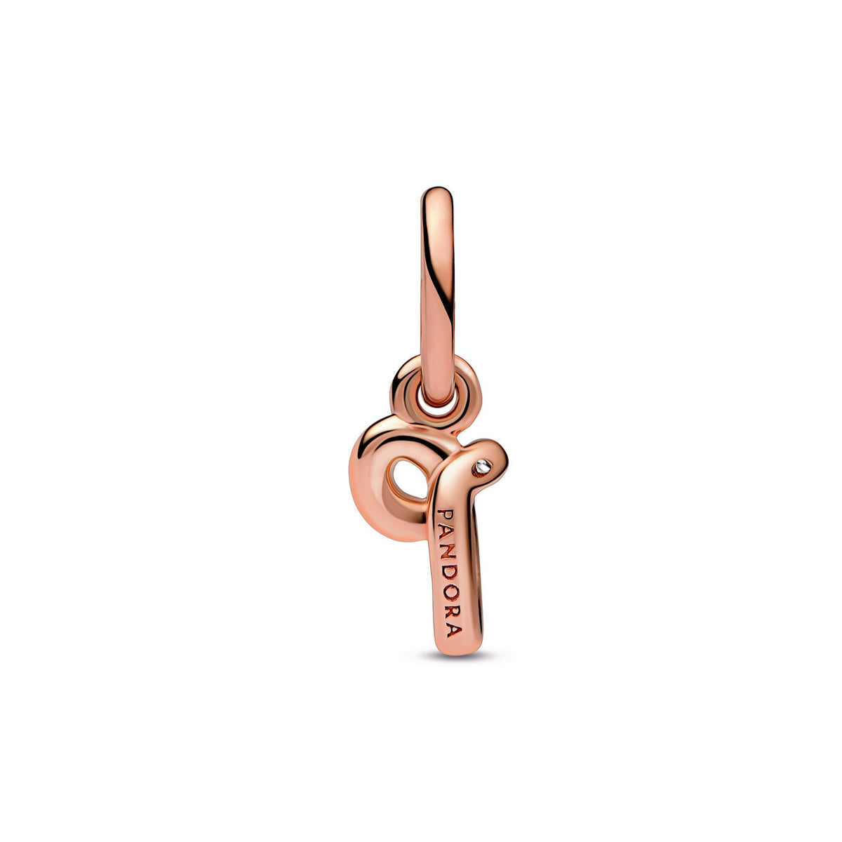 Pandora Charm Featuring Letter p Script Alphabet Dangle