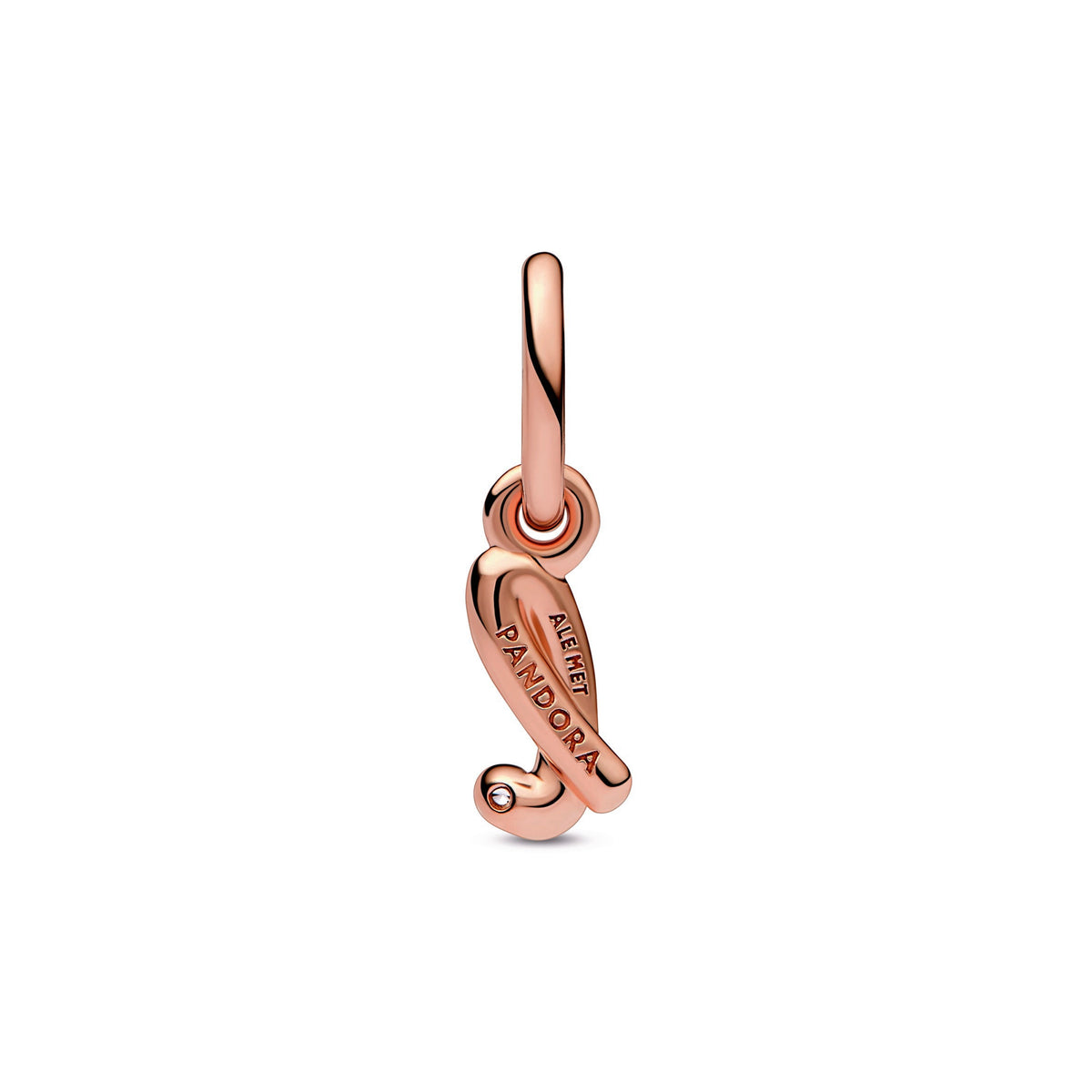 Pandora Charm Featuring Letter l Script Alphabet Dangle