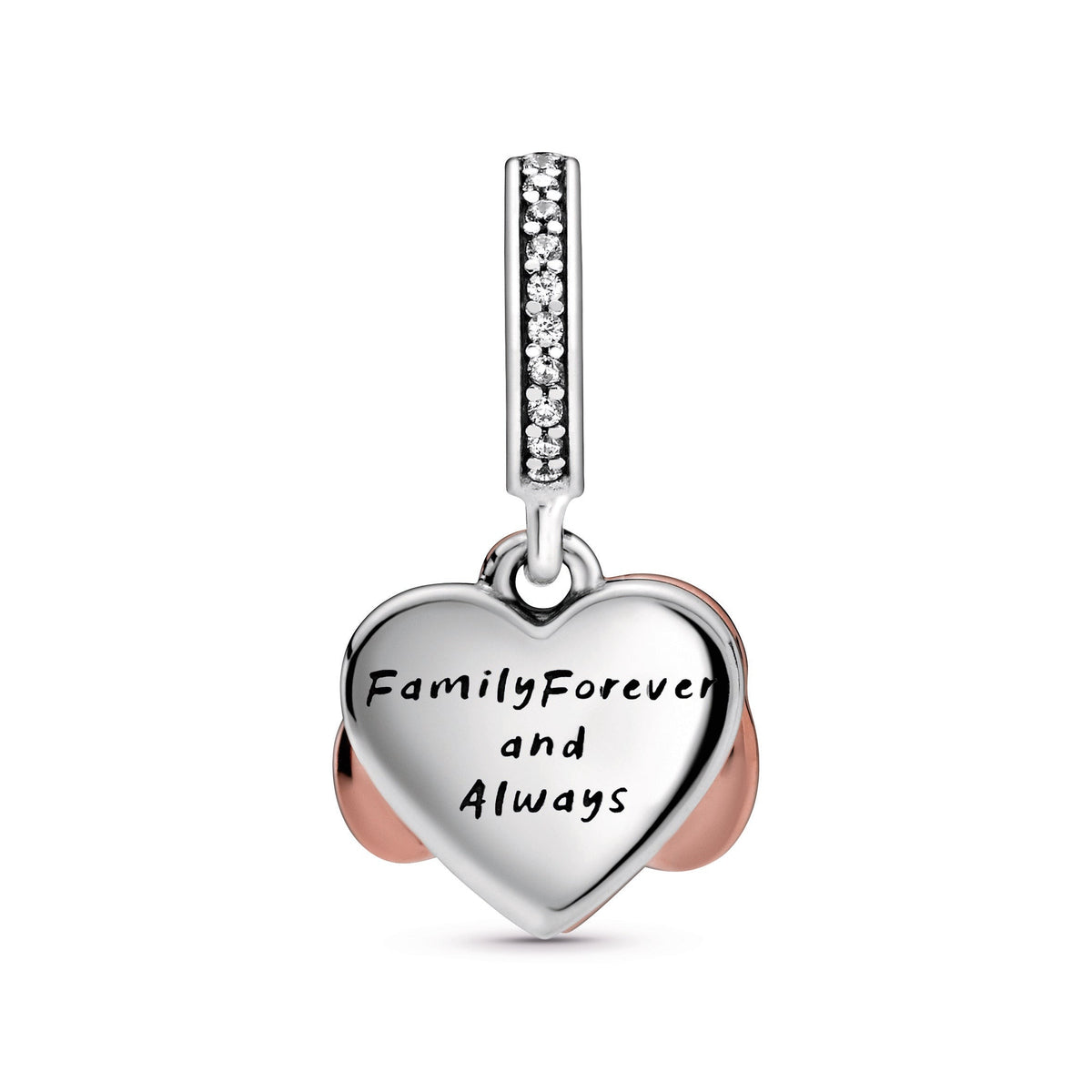 Pandora Charm Featuring Sparkling Infinity Heart Dangle