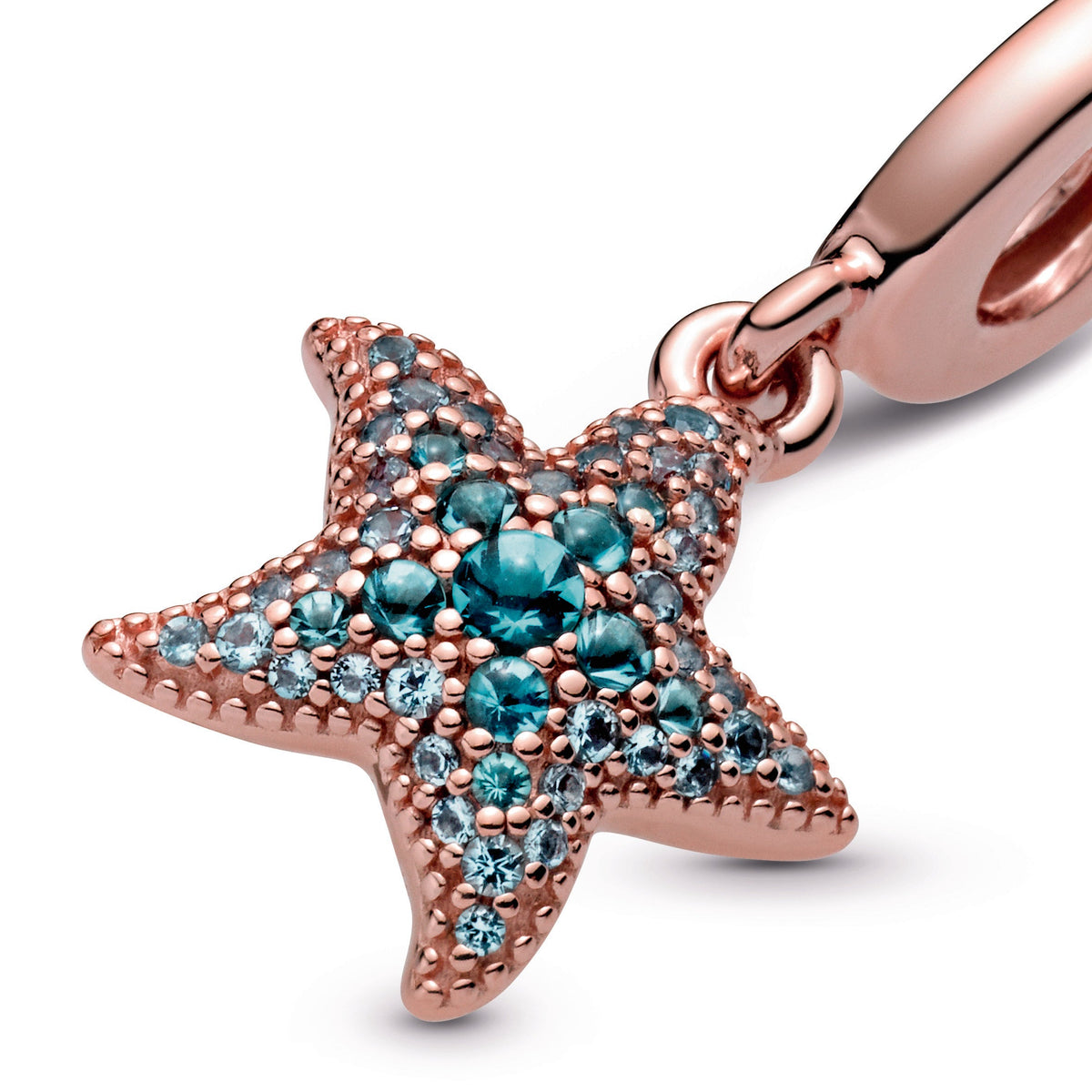 Pandora Charm Featuring Sparkling Starfish Dangle