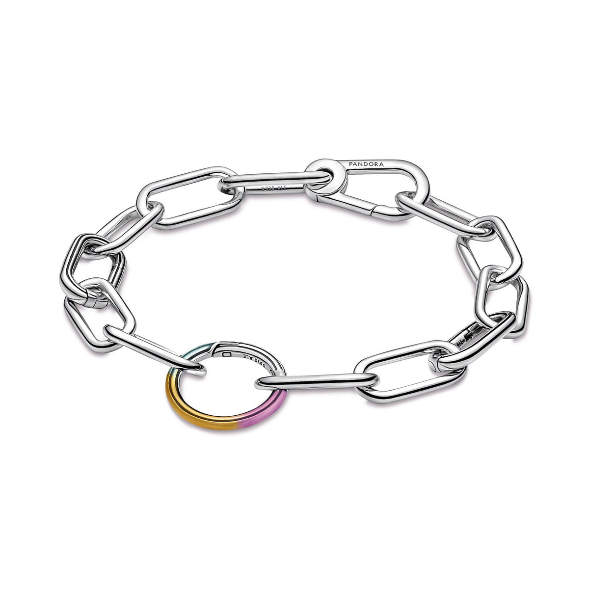 Pandora Bracelet Featuring ME Tie-dye Styling Round Connector