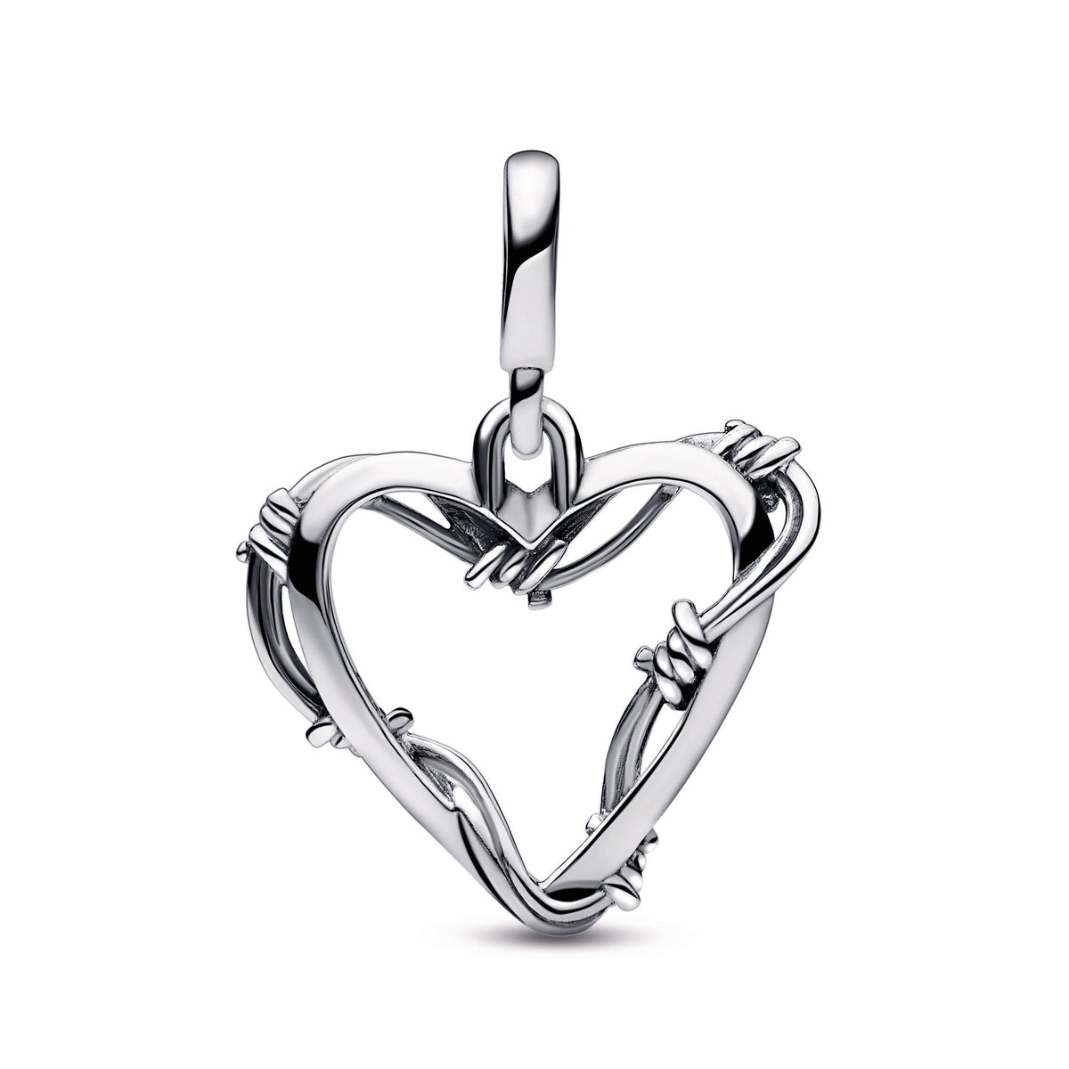 Pandora Charm Featuring ME Wire Heart Medallion