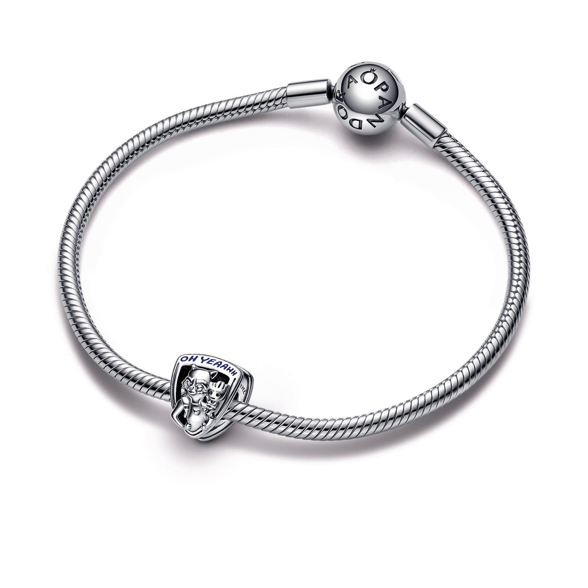Pandora Marvel Guardians of the Galaxy Rocket Raccoon & Groot Emblem Charm