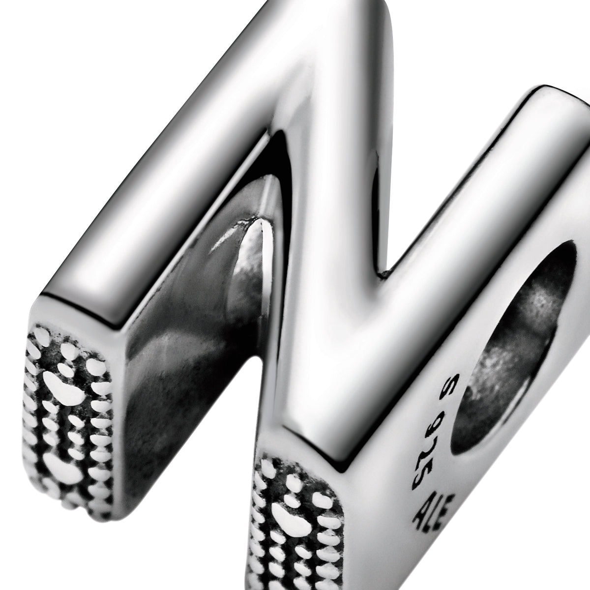 Pandora Charm Featuring Letter N Alphabet