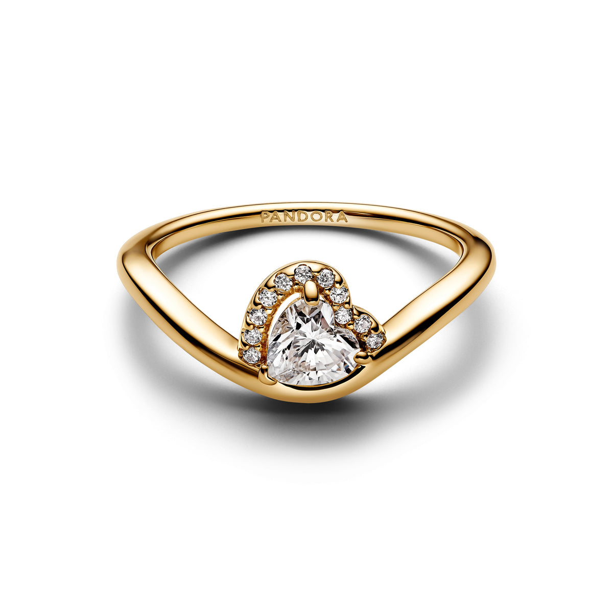 Pandora Ring Featuring Wavy Heart