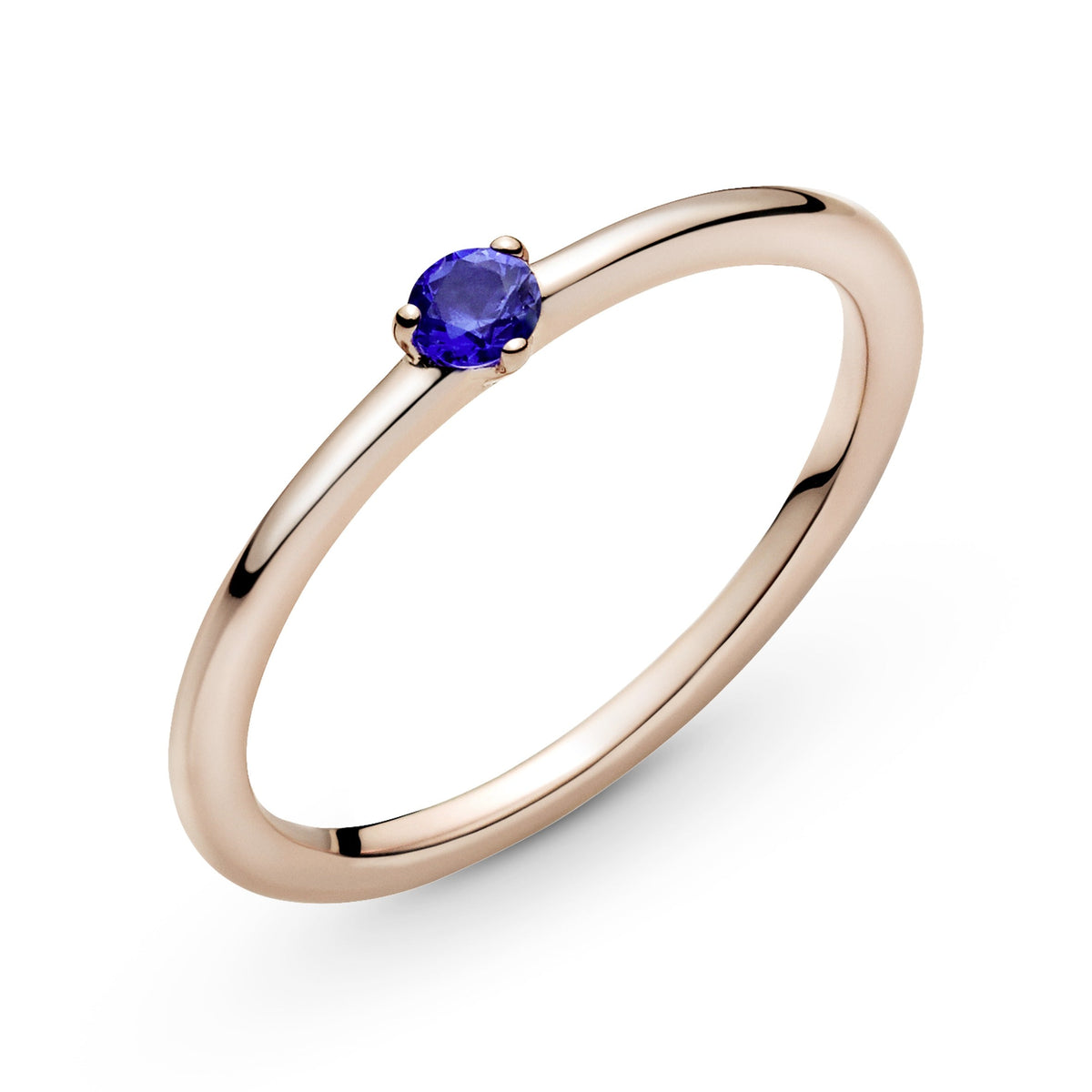 Pandora Ring Featuring Stellar Blue Solitaire