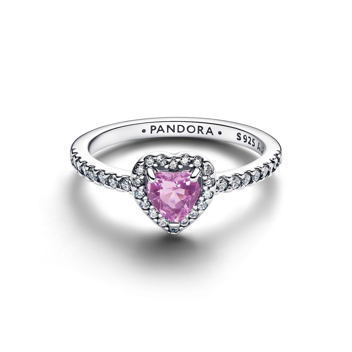 Pandora Ring Featuring Elevated Light Purple Heart