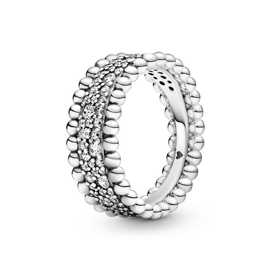 Beaded Pavé Band Ring