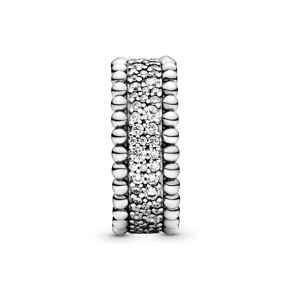 Pandora Beaded Pavé Band Ring