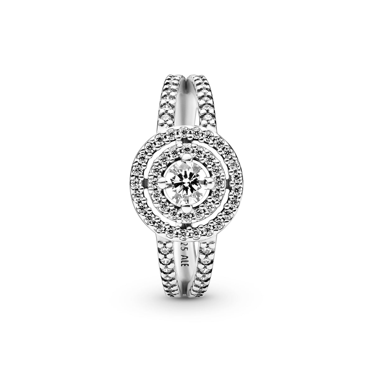 Pandora Ring Featuring Sparkling Double Halo