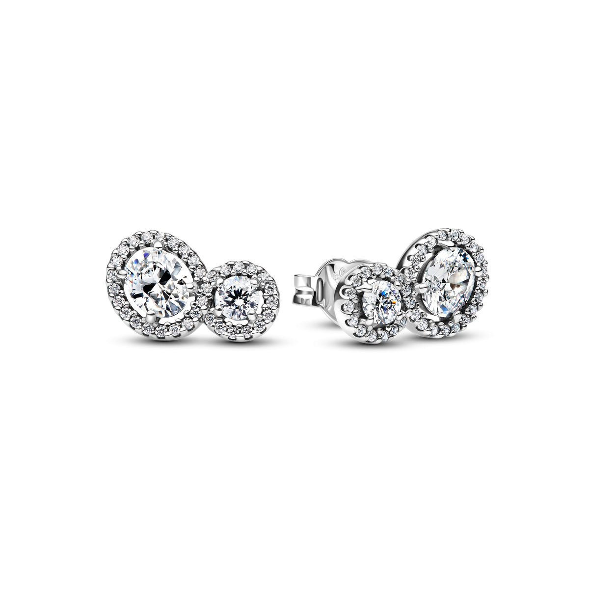 Embracing Halo Stud Earrings