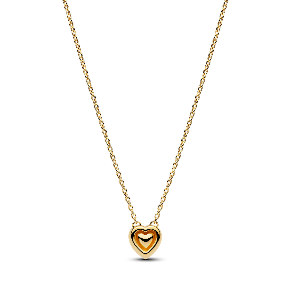 Pandora Engravable Heart Halo Collier Necklace