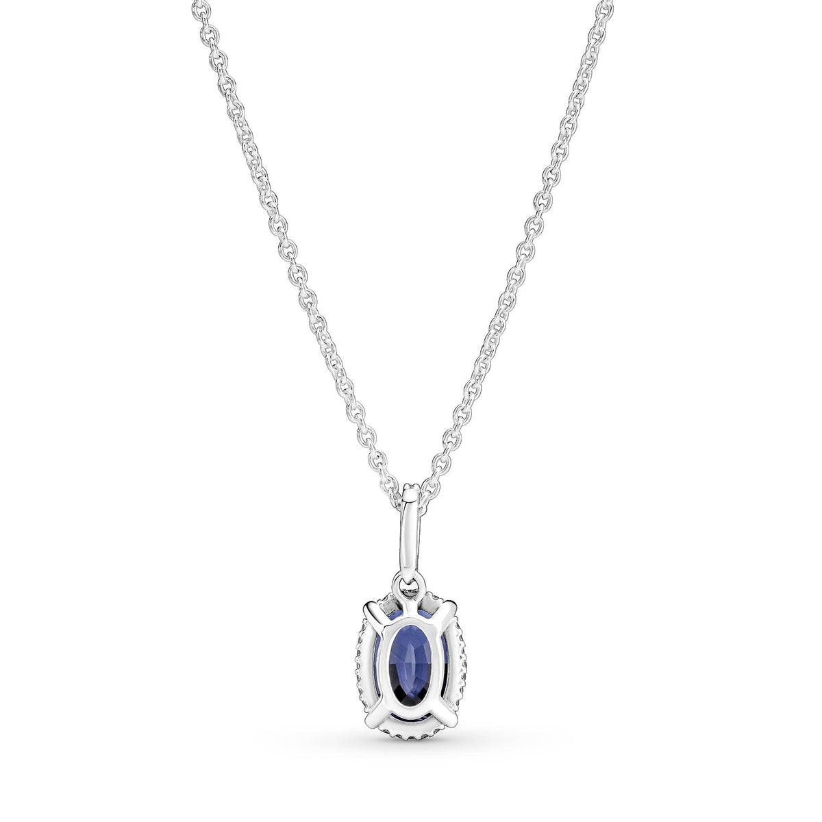 Pandora Necklace Featuring Sparkling Statement Halo