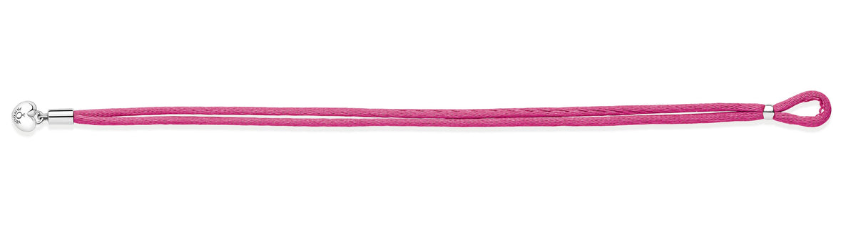Pandora Bracelet Featuring Moments Fabric Cord Bracelet, Hot Pink