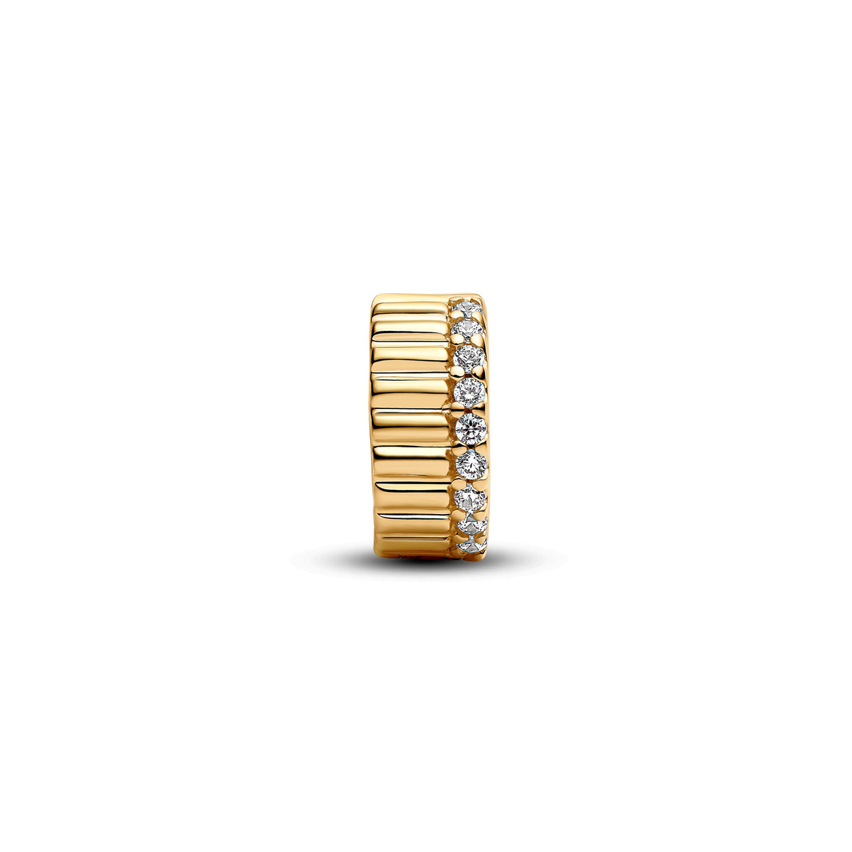 Pandora Charm Featuring Ribbed Clip