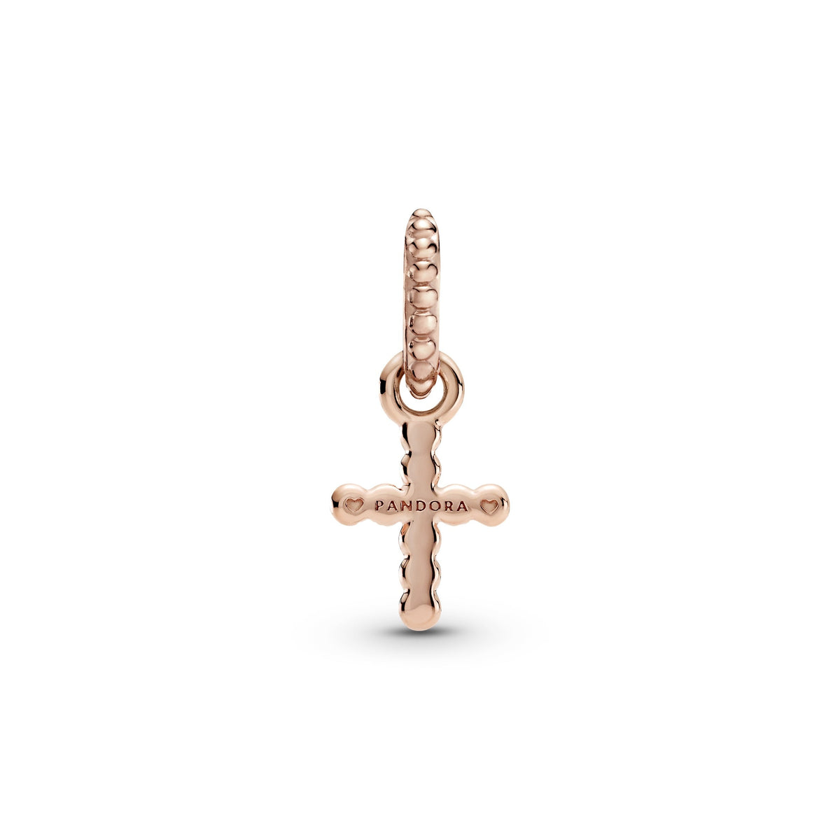 Pandora Charm Featuring Beaded Cross Dangle