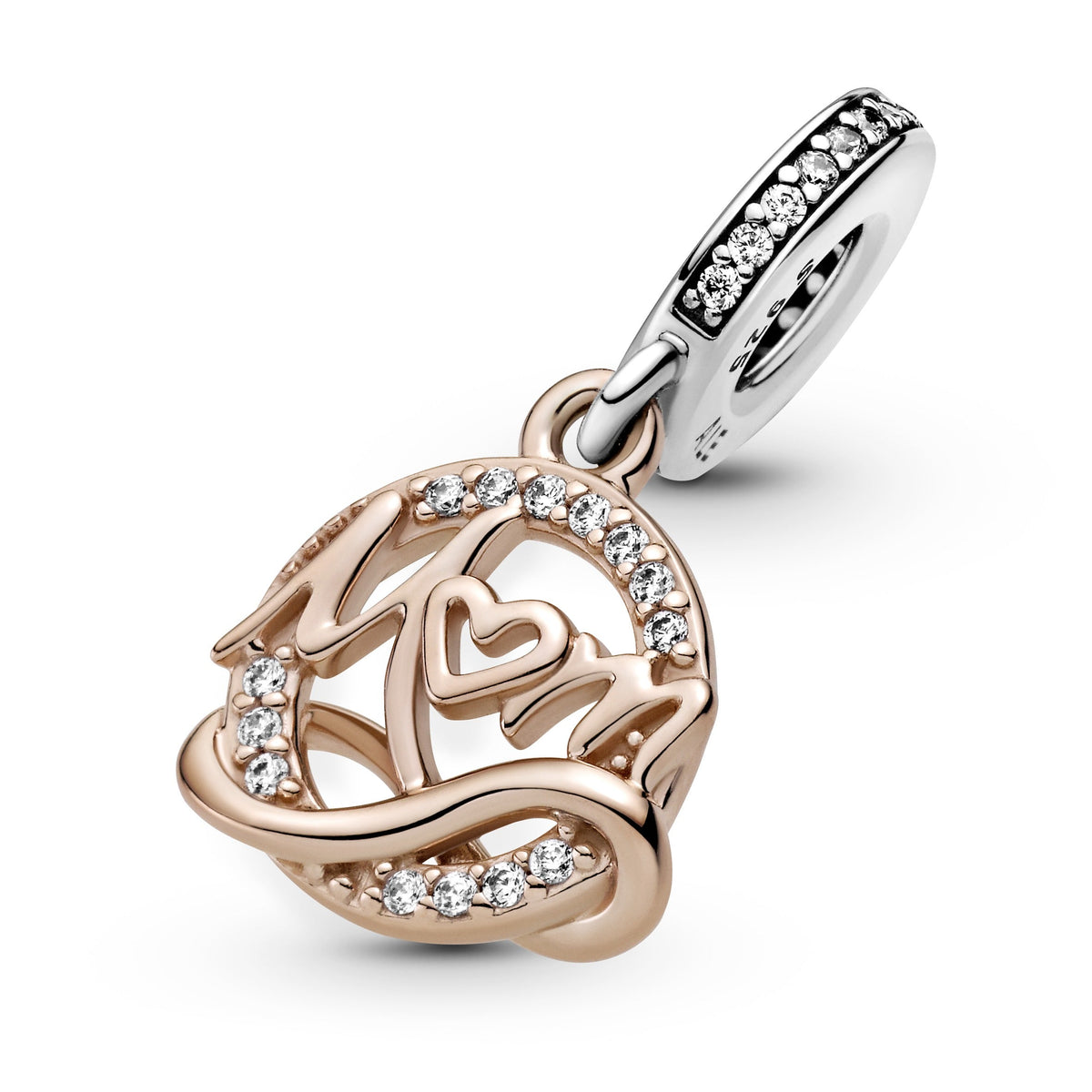 Pandora Charm Featuring Two-tone Mum Dangle