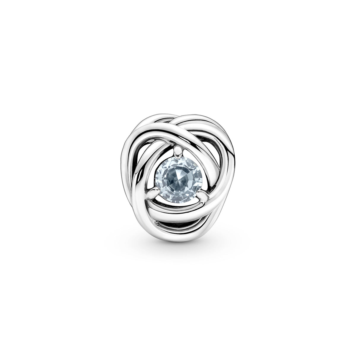 Pandora Charm Featuring Sea Aqua Blue Eternity Circle
