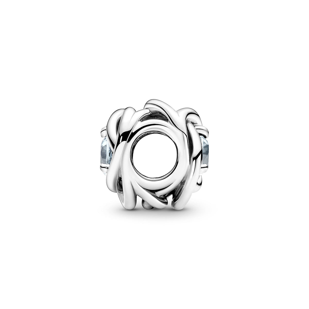 Pandora Charm Featuring Sea Aqua Blue Eternity Circle